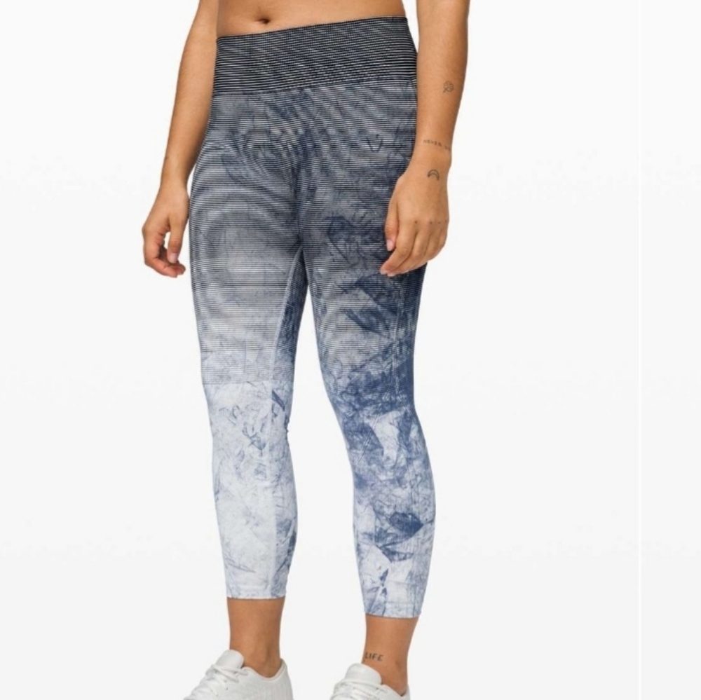 Lululemon Ebb To Train Tight Wash Leggings